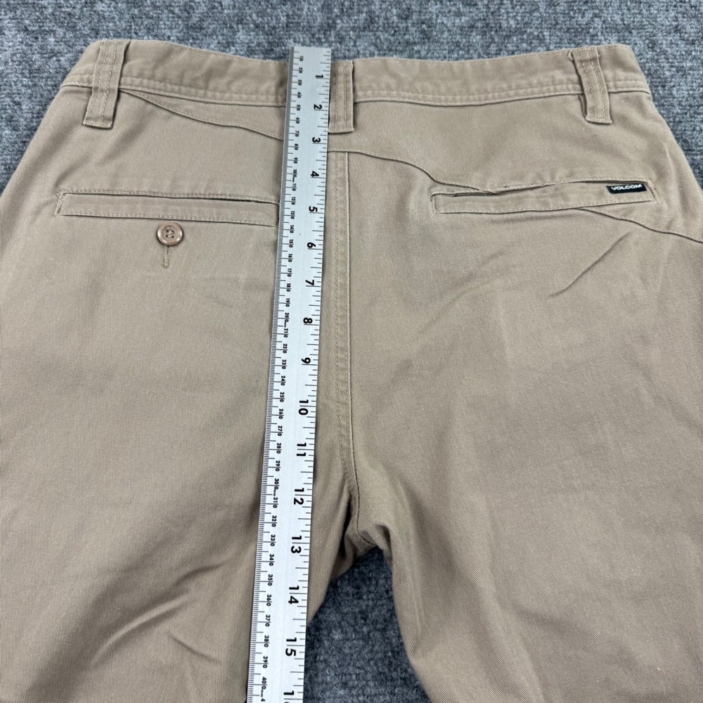 Volcom Mens Chino Pants Tan Straight Fit 30W 30L Casual Workwear - Picture 11 of 12